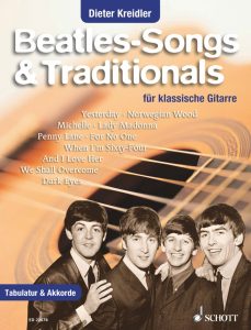 Beatles-Songs und Traditionals für Gitarre solo (ED 22678, Schott-Music)